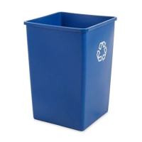 Мусорный бак Rubbermaid StyleLine 132.5л, синий, FG395873BLUE