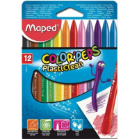 Набор мелков Maped Color'Peps Plasticlean 12 цветов, пластиковые