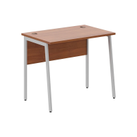 Стол прямой СП-1.1P Орех Французский/Алюминий 900х608х755 IMAGO PLUS