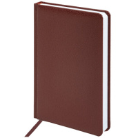 Ежедневник недатированный Brauberg Profile коричневый, А5, 168 листов, под фактурную кожу