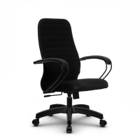 Кресло офисное Метта SU CP-10P, сетка, черная, крестовина пластик Pl