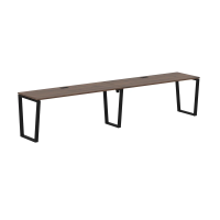 Стол 2-х местный EVWST 3567 Дуб Денвер тёмный/Черный 3526х670х750 EDIS