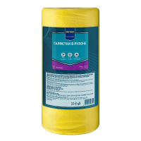 Салфетка рулонная Metro Professional 24.3х23см, вискоза-полиэстер, 25шт, в рулоне