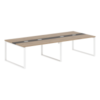 Конференц стол EQCT 3114 Дуб Денвер светлый/Белый 3132х1346х750 EDIS