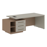 Стол руководителя с тумбой VCT 2190(L) Аметист/Кобра 2100х900х750 VELION