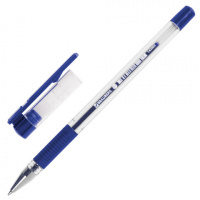 Шариковая ручка Brauberg X-Writer синяя, 0.7мм, прозрачный корпус