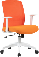Кресло Cactus CS-WMC333-OR оранжевый сиденье оранжевый сетка/ткань низк.спин. крестов. пластик пласт