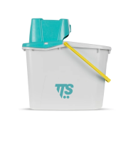 Ведро NI JUNIOR с зелёным отжимом и жёлтой ручкой TTS,  14 Л, 00005070G