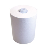 Бумажные полотенца Lime комфорт в рулоне, белые, 180м, 1 слой, 520180