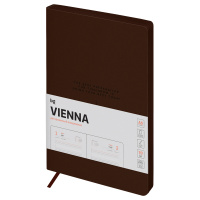 Ежедневник датированный 2025г., А5, 176л., мягкий переплет, кожзам, BG 'Vienna. Dark brown', темно-к