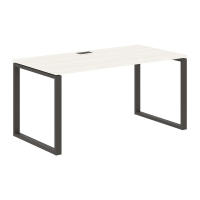 Стол прямой EQST 1580 Ясень Траун/Мокко 1560х800х750 EDIS