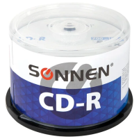 Диск CD-R Sonnen 700Mb, 52x, Cake Box, 50шт/уп