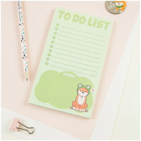 Блок для записей (To Do list) MESHU 10,0*17,0см, 50л.,'Cute dog', на склейке