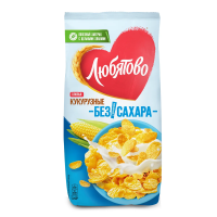 Хлопья кукурузные Любятово без сахара, 270г