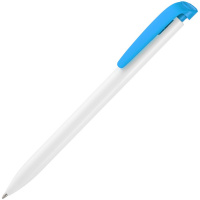 Ручка шариковая Favorite белая с голубым