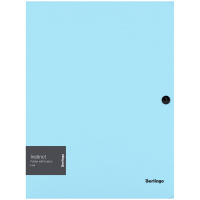 Папка на кнопке Berlingo 'Instinct' А4, 600мкм, аквамарин