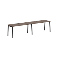 Стол 2-х местный ELWST 3167 Дуб Денвер тёмный/Черный 3126х670х750 EDIS