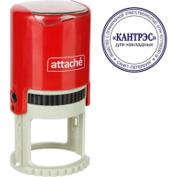 Оснастка для печати круглая Attache R40 красная 9140