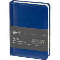 Ежедневник недатированный ATTACHE Priority А6, 160л, синий