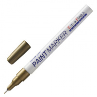 Маркер-краска Munhwa Extra Fine Paint Marker золотой, 1мм, пулевидный наконечник, нитро-основа