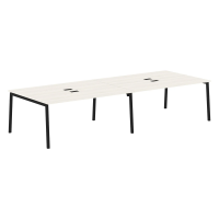 Стол 4-х местный ELWST 3513 Ясень Траун/Черный 3526х1346х750 EDIS