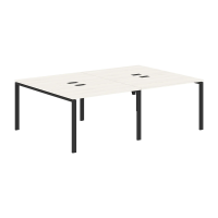 Стол 4-х местный EUWST 2316 Ясень Траун/Черный 2326х1606х750 EDIS