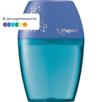 Точилка для карандашей Maped Shaker 1 отверстие, с контейнером, ассорти, 534753