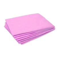 Простыни в пачке одноразовые B.S 160х200см, 15г/м2, 20 шт, розовые, в сложении, SMS