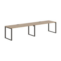 Стол 2-х местный EQWST 3580 Дуб Денвер светлый/Мокко 3526х800х750 EDIS