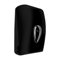 Диспенсер для туалетной бумаги листовой Nofer ABS пластик черный, 05118.N