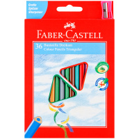 Карандаши цветные Faber-Castell 'Ecopen' 36цв., трехгран., заточен., картон, европодвес, с точилкой