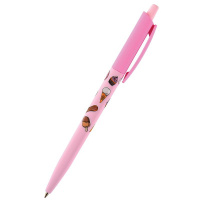 Ручка шариковая автоматическая BRUNO VISCONTI 'HappyClick', СИНЯЯ, 'Пончики', узел 0,5 мм, линия пис
