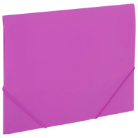 Папка на резинках А4 BRAUBERG PIXEL, фиолетовая, до 300 листов, 0,5 мм, 273042