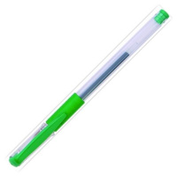 Ручка гелевая Dolce Costo зеленая, 0.5мм, прозрачный корпус, резиновый держатель