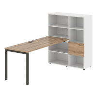 Рабочая станция EURST 1117 Дуб Денвер светлый/Мокко 2190х1120х1355 EDIS