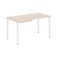 Стол эргономичный XS6CET 149(L) Бук Тиара/Белый 1400х900х750 XTEN-S60