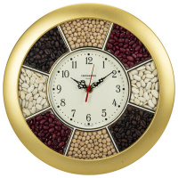 Часы настенные Troyka золотистые с рисунком специй, d=29см, круглые, 11171141