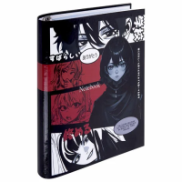 Тетрадь на кольцах А5 175х215 мм, 120 листов, твердый картон, клетка, BRAUBERG, 'Anime Manga', 40471