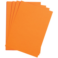 Цветная бумага Clairefontaine Etival color оранжевый, 500х650мм, 24 листа, 160г/м2, легкое зерно