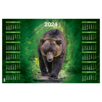 Календарь настенный листовой А1, OfficeSpace 'Хозяин леса', 2024г.