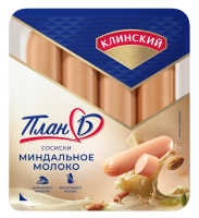 Сосиски Клинский миндальное молоко, 400г