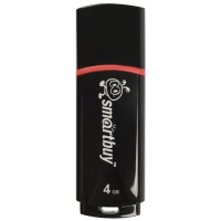 USB флешка Smart Buy Crown 4Gb, 10/5 мб/с, черный
