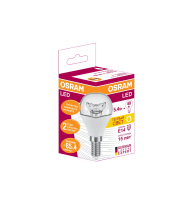 Лампа светодиодная Osram 5.4Вт, Е14 , 3000К, теплый белый свет, прозрачная, шар