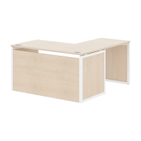 Стол угловой XQPCT 1415H Бук Тиара/Белый 1400х1500х750 XTEN-QP