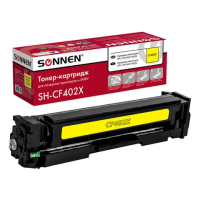 Картридж лазерный SONNEN (SH-CF402X) для HP LJ Pro M277/M252 ВЫСШЕЕ КАЧЕСТВО желтый, 2300 страниц, 3