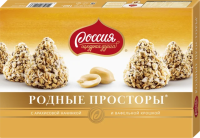 Конфеты РОДНЫЕ ПРОСТОРЫ арахис вафельная крошка, 180 г