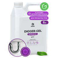 Средство для прочистки труб Grass Digger-Gel 5кг, гель, 125206