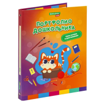 Портфолио для школьника Brauberg для девочек А4, 4 кольца, 20 файлов, 10 вкладышей