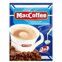 Кофе порционный Maccoffee 3в1 Со вкусом сгущеного молока, 10шт х 20г