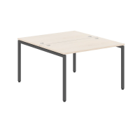 Стол на 2 рабочих места Skyland Xten-S XWST 1214, двухместный, бук тиара/антрацит, 1200х1406х750мм